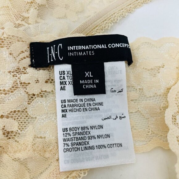 INC International Concepts Womens Lot of 2 XL Lace Thong Underwear Panties 2701 - Picture 7 of 7